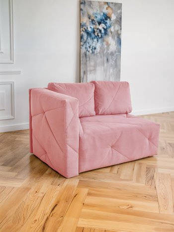 Диван 1010 розовый, левый (BRENDOSS) в Дегтярске - degtyarsk.mebel-e96.ru