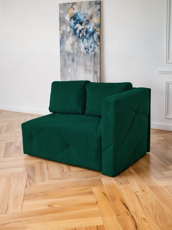 Диван 1010 изумруд, правый (BRENDOSS) в Дегтярске - degtyarsk.mebel-e96.ru