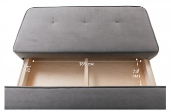 Диван-кровать 1001 серый (Brendoss) в Дегтярске - degtyarsk.mebel-e96.ru