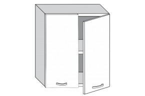 1.60.2 Луиза Шкаф настенный с двумя дверцами h 720 в Дегтярске - degtyarsk.mebel-e96.ru | фото