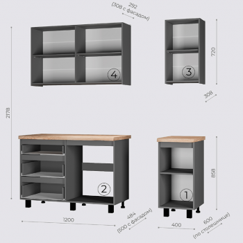 Кухонный гарнитур Асти 1600 мм (БТС) в Дегтярске - degtyarsk.mebel-e96.ru