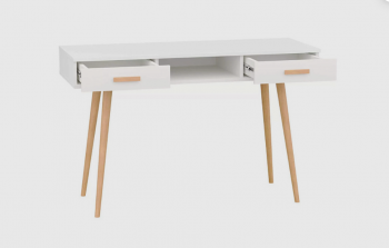 Стол письменный, арт.6-01103, белый (ГК) в Дегтярске - degtyarsk.mebel-e96.ru