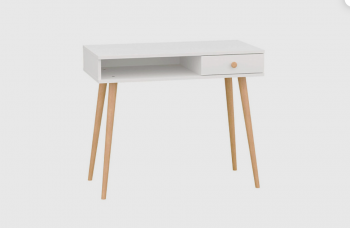 Стол письменный, арт.6-01101, белый (ГК) в Дегтярске - degtyarsk.mebel-e96.ru