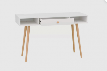 Стол письменный, арт.6-01102, белый (ГК) в Дегтярске - degtyarsk.mebel-e96.ru