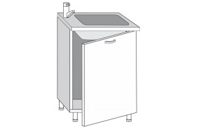 2.60.1мн Кира Шкаф-стол под мойку (накладную) с одной дверцей (б/столешницы) в Дегтярске - degtyarsk.mebel-e96.ru | фото
