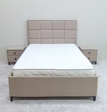 Кровать с подъемным механизмом Мега беж (Лин) в Дегтярске - degtyarsk.mebel-e96.ru