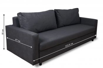 Диван 730 графит (Brendoss) в Дегтярске - degtyarsk.mebel-e96.ru