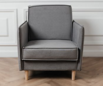 Кресло 831 Серый, велюр (Brendoss) в Дегтярске - degtyarsk.mebel-e96.ru