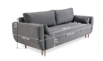 Диван 920 серый (Brendoss) в Дегтярске - degtyarsk.mebel-e96.ru