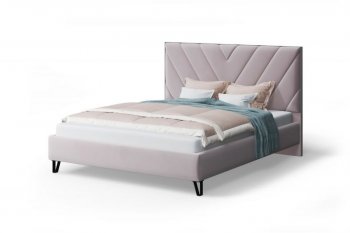 Кровать Аделия мягкая Dusty rose (пепельная роза), 1600 (МЛК) в Дегтярске - degtyarsk.mebel-e96.ru