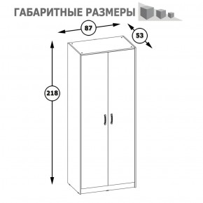 Шкаф 2-х дверный Альфа 13.42 солнечный свет в Дегтярске - degtyarsk.mebel-e96.ru