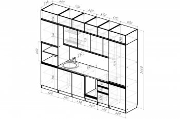 Кухонный гарнитур Амели люкс 3000 мм (Герда) в Дегтярске - degtyarsk.mebel-e96.ru