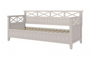 Кровать из массива Амелия льняной (БМ) в Дегтярске - degtyarsk.mebel-e96.ru