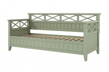 Кровать из массива Амелия зеленый самшит (БМ) в Дегтярске - degtyarsk.mebel-e96.ru