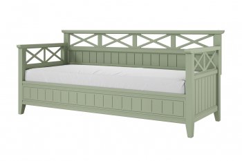 Кровать из массива Амелия зеленый самшит (БМ) в Дегтярске - degtyarsk.mebel-e96.ru