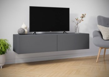 Навесная тумба под ТВ Айден ТБН06-1400 серый (ИЦ) в Дегтярске - degtyarsk.mebel-e96.ru | фото