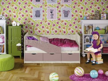 Кровать Бабочки Шарли пинк (Миф) в Дегтярске - degtyarsk.mebel-e96.ru