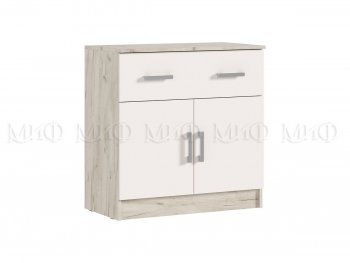 Комод 1 ящик 2 двери Бася крафт/кашемир (Миф) в Дегтярске - degtyarsk.mebel-e96.ru