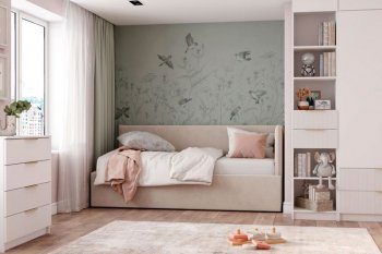 Диван-кровать Бенто с ПМ, велюр Крем (ДСВ) в Дегтярске - degtyarsk.mebel-e96.ru