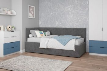 Диван-кровать Бенто с ПМ, велюр Маус (ДСВ) в Дегтярске - degtyarsk.mebel-e96.ru