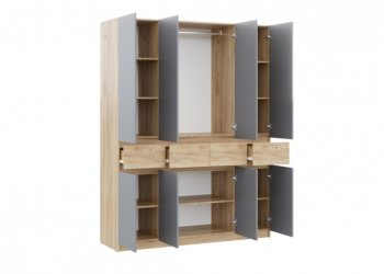 Спальный гарнитур Бостон Лайт серый (Стиль) в Дегтярске - degtyarsk.mebel-e96.ru