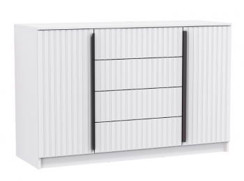 Комод 67.11 Брандо МДФ New белый (Олмеко) в Дегтярске - degtyarsk.mebel-e96.ru