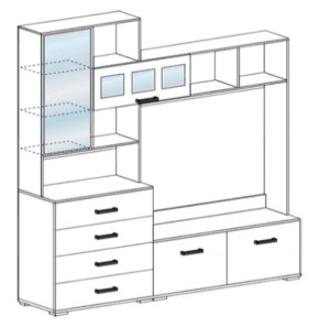 Стенка Яна ТВ 751 (СтендМ) в Дегтярске - degtyarsk.mebel-e96.ru