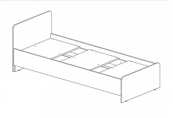 Кровать детская Челси Color (Миф) в Дегтярске - degtyarsk.mebel-e96.ru