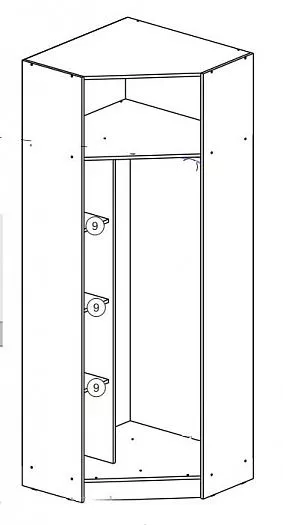 Шкаф угловой Челси Color (Миф) в Дегтярске - degtyarsk.mebel-e96.ru