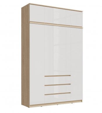 Шкаф 1600 мм Челси с антресолью сонома (Миф) в Дегтярске - degtyarsk.mebel-e96.ru