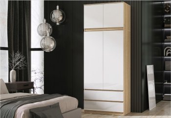 Шкаф Челси с антресолью 900 мм Сонома (Миф) в Дегтярске - degtyarsk.mebel-e96.ru