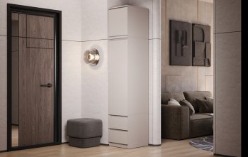 Пенал Челси 450 мм с антресолью Кашемир (Миф) в Дегтярске - degtyarsk.mebel-e96.ru