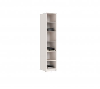 Пенал 400 мм Челси (1 створка) с антресолью, Кашемир (Миф) в Дегтярске - degtyarsk.mebel-e96.ru