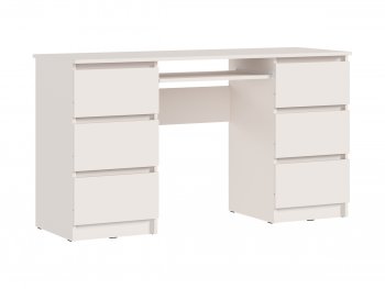 Письменный стол Челси 6 ящиков кашемир (Миф) в Дегтярске - degtyarsk.mebel-e96.ru
