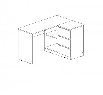 Стол письменный Челси угловой кашемир (Миф) в Дегтярске - degtyarsk.mebel-e96.ru