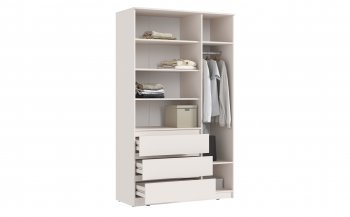 Шкаф 1200 мм Челси с антресолью, сонома/белый (Миф) в Дегтярске - degtyarsk.mebel-e96.ru