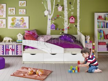 Кровать Дельфин шарли белый (Миф) в Дегтярске - degtyarsk.mebel-e96.ru