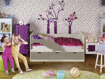 Кровать Дельфин №1 шарли мокко (Миф) в Дегтярске - degtyarsk.mebel-e96.ru