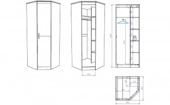 Шкаф угловой Денвер (СБК) в Дегтярске - degtyarsk.mebel-e96.ru