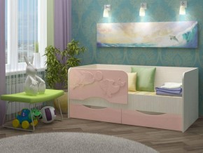 Детская кровать Дельфин-2 МДФ розовый, 80х160 в Дегтярске - degtyarsk.mebel-e96.ru