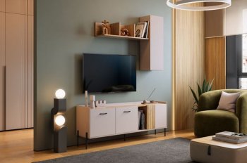 Стенка Доминика модульная  (Мебельсон) в Дегтярске - degtyarsk.mebel-e96.ru