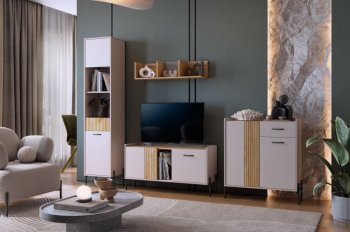 Стенка Доминика модульная  (Мебельсон) в Дегтярске - degtyarsk.mebel-e96.ru