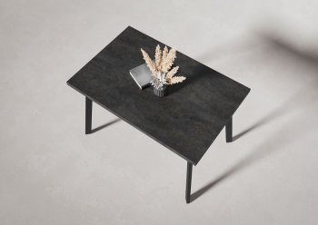 Стол нераздв. Дублин 32 КРАФТ В2, ЛДСП Цемент темный (Вудман) в Дегтярске - degtyarsk.mebel-e96.ru