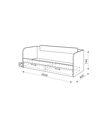 Кровать с ящиками Дуглас М13 (Риннер) в Дегтярске - degtyarsk.mebel-e96.ru