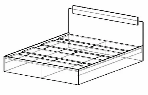 Кровать двуспальная Эко 1400 белый (Эра) в Дегтярске - degtyarsk.mebel-e96.ru