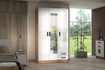 Шкаф 1200 мм Эконом с зеркалом (Зарон) в Дегтярске - degtyarsk.mebel-e96.ru
