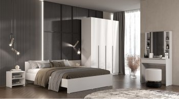 Кровать двуспальная Элегант белый (Лин) в Дегтярске - degtyarsk.mebel-e96.ru