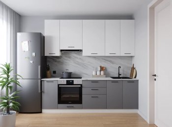 Кухонный гарнитур Элеганция 2400 мм Sanvut в Дегтярске - degtyarsk.mebel-e96.ru