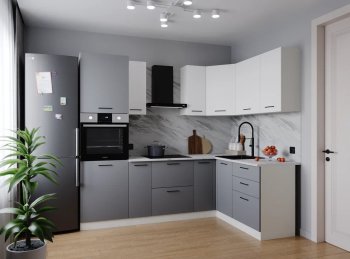 Угловой кухонный гарнитур Элеганция 2400*1600 мм Sanvut в Дегтярске - degtyarsk.mebel-e96.ru