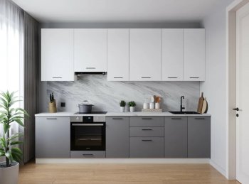 Кухонный гарнитур высокий Элеганция 3000 мм (Санвут) в Дегтярске - degtyarsk.mebel-e96.ru